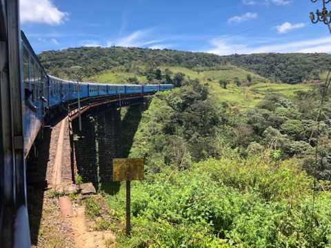 On the train to Nuwara Eliya